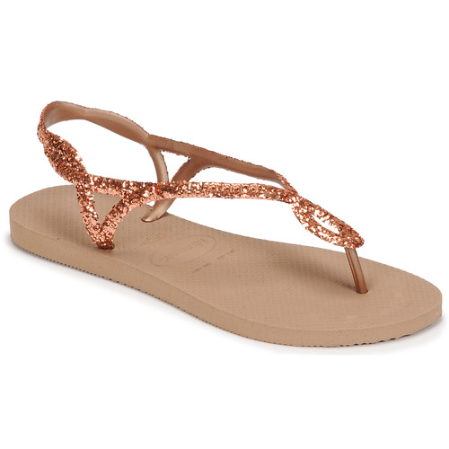 Schuhe Damen Sandalen / Sandaletten Havaianas LUNA PREMIUM II Rosa / Gold