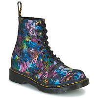 Schuhe Damen Boots Dr. Martens 1460 Pascal Black tutti Frutti Schwarz / Multicolor