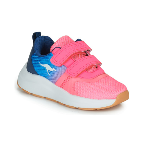 Schuhe Mädchen Sneaker Low Kangaroos KB-Agil V Rosa / Blau