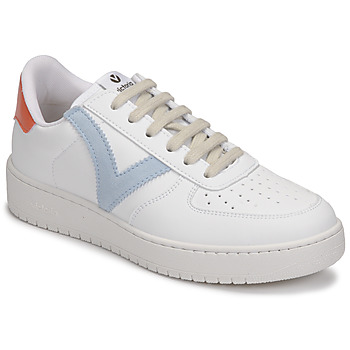 Schuhe Damen Sneaker Low Victoria 1258201CELESTE Weiss / Blau / Orange