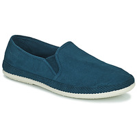Schuhe Herren Leinen-Pantoletten mit gefloch Bamba By Victoria 520004MARINO Blau