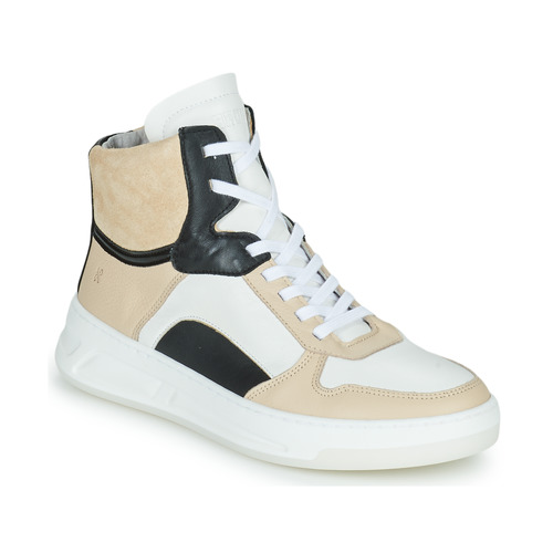 Schuhe Damen Sneaker High Bronx Old-cosmo Weiss / Beige / Schwarz