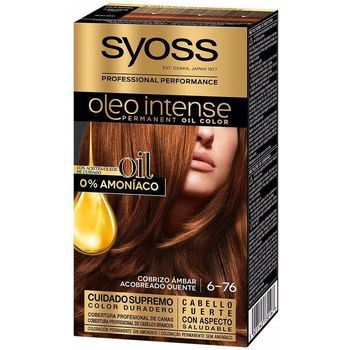 Beauty Damen Haarfärbung Syoss Oleo Intense Ammoniakfreie Haarfarbe Nr. 6,76 – Bernsteinkupfer 
