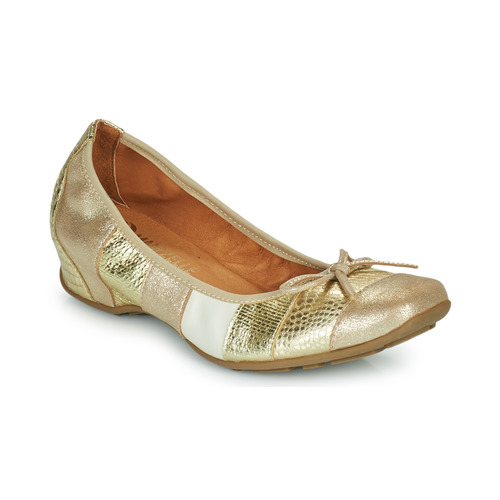 Schuhe Damen Ballerinas Mam'Zelle Flute Gold