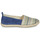 Schuhe Damen Leinen-Pantoletten mit gefloch Geox D MODESTY B Blau