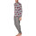 Kleidung Herren Pyjamas/ Nachthemden Admas Pyjamahose und Oberteil Rombos Grau