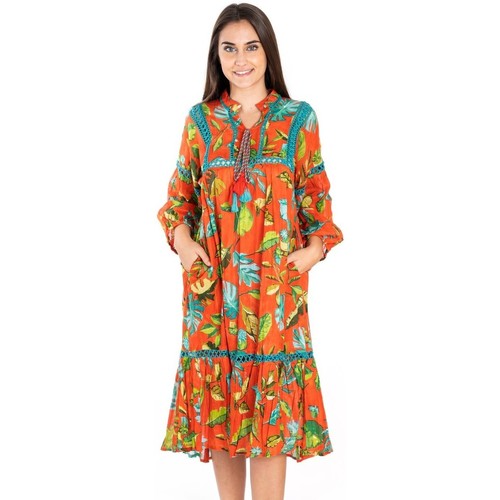 Kleidung Damen Kleider Isla Bonita By Sigris Kleid Orange