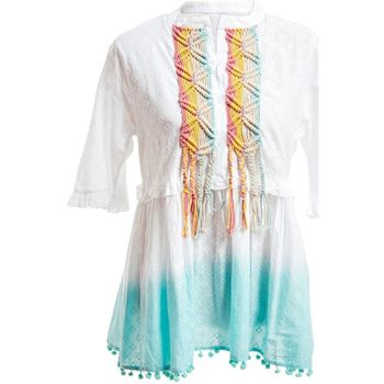 Kleidung Damen Tops / Blusen Isla Bonita By Sigris Aqua-Shirt Multicolor
