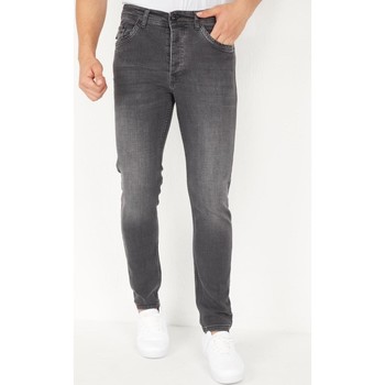 Kleidung Herren Slim Fit Jeans True Rise Jeans Hosen Regular Grau