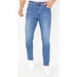 Kleidung Herren Slim Fit Jeans True Rise Jeanshosen Regular Blau