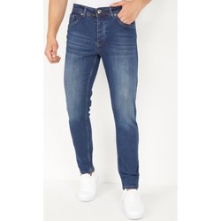 Kleidung Herren Slim Fit Jeans True Rise Regular Jeans Stretch Blau