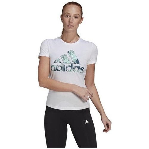 Kleidung Damen T-Shirts adidas Originals Tropical Graphic Weiss