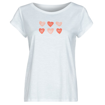 Kleidung Damen T-Shirts Esprit BCI Valentine S Weiss