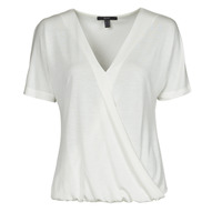 Kleidung Damen T-Shirts Esprit CLT wrap tshirt Weiss