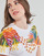 Kleidung Damen T-Shirts Desigual TS_MINNEAPOLIS Weiss / Multicolor