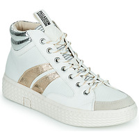 Schuhe Damen Sneaker High Palladium Manufacture PALLATEMPO 03 TXT Weiss