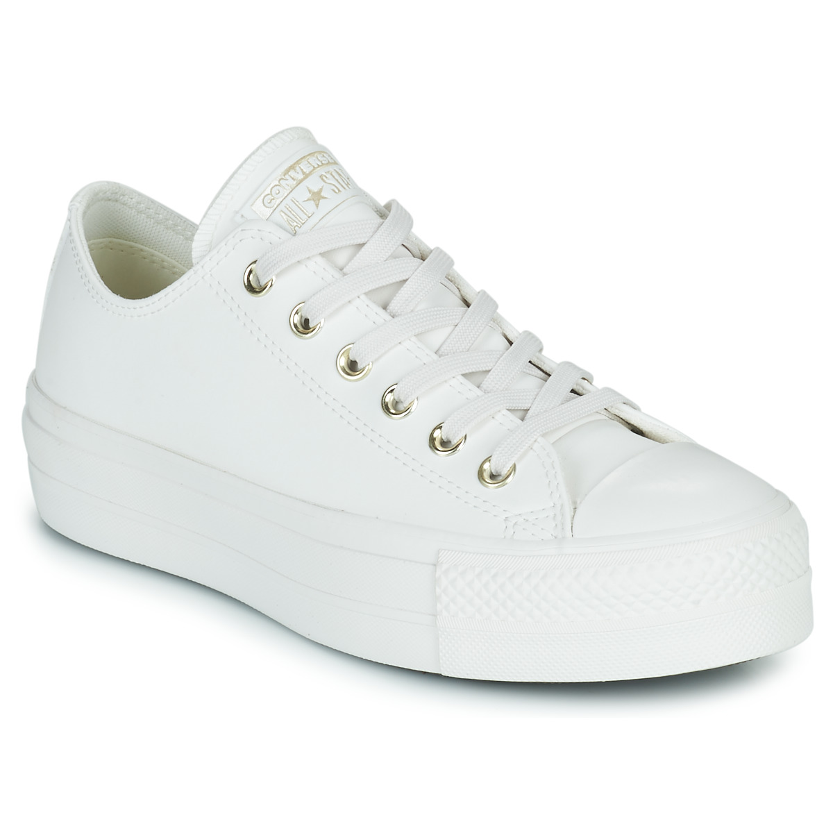 Schuhe Damen Sneaker Low Converse Chuck Taylor All Star Lift Mono White Ox Weiss