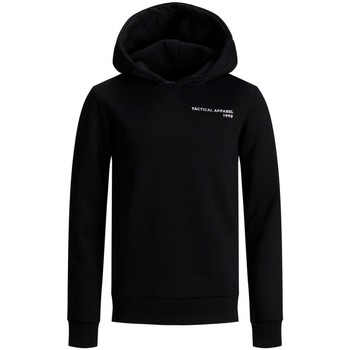 Kleidung Jungen Sweatshirts Jack & Jones 12195011 LIMITS-BLACK BRUSHED Schwarz
