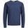 Kleidung Jungen Pullover Jack & Jones 12165398 SLUB KNIT-DENIM BLUE Blau