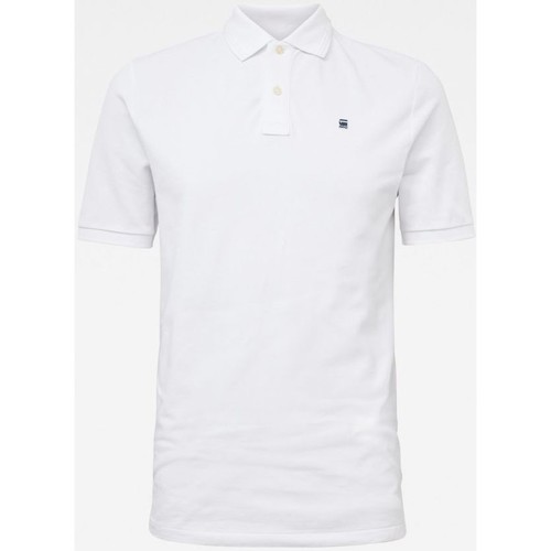 Kleidung Herren T-Shirts & Poloshirts G-Star Raw D08513 5864 DUNDA REGULAR-110 WHITE Weiss