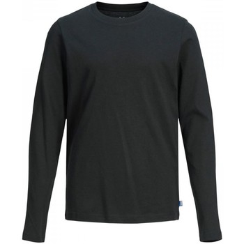 Kleidung Jungen T-Shirts & Poloshirts Jack & Jones 12197050 ORGANIC TEE-BLACK Schwarz