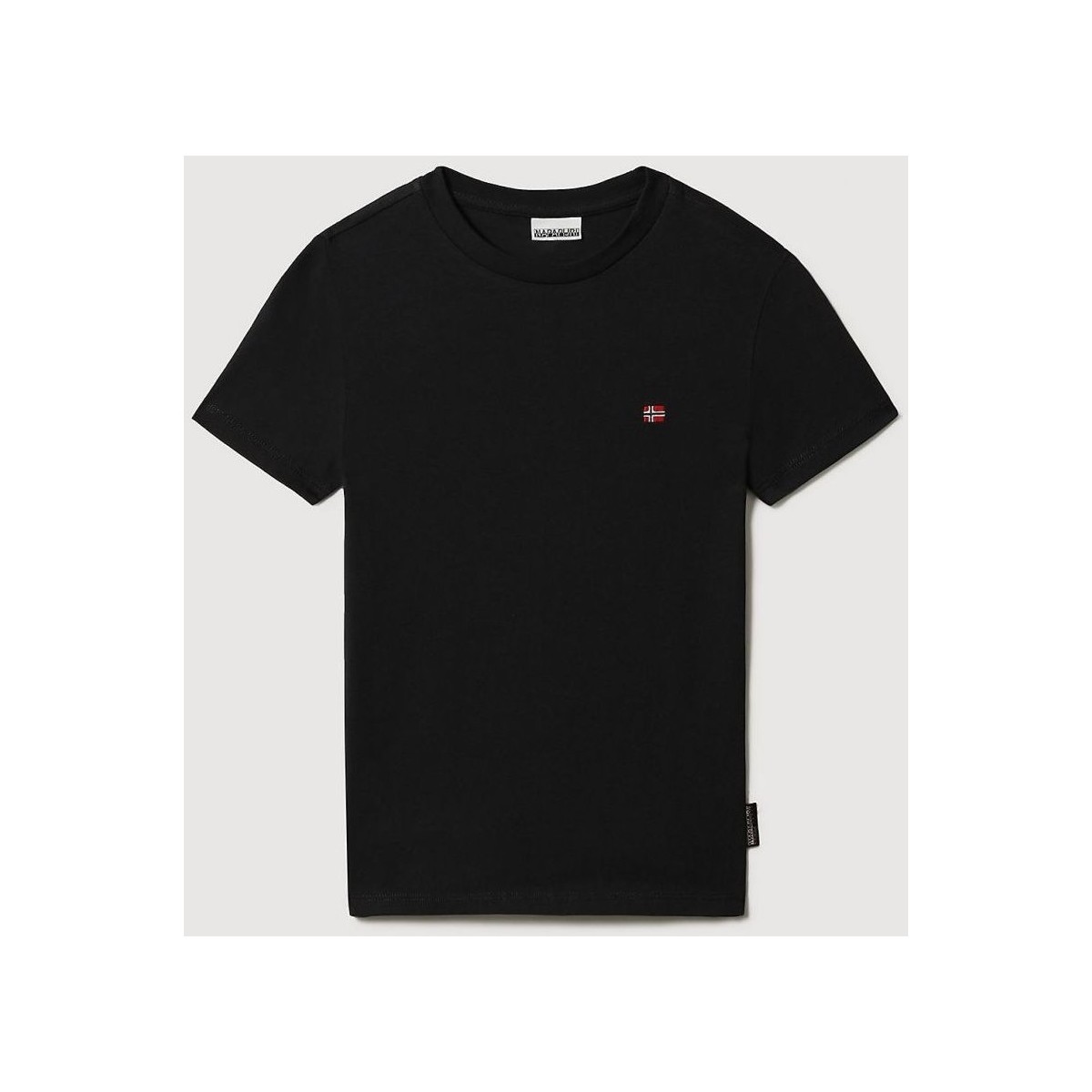 Kleidung Jungen T-Shirts & Poloshirts Napapijri K SALIS SS 1 - NP0A4FVX-041 BLACK Schwarz