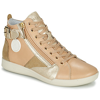 Schuhe Damen Sneaker High Pataugas PALME Beige / Gold