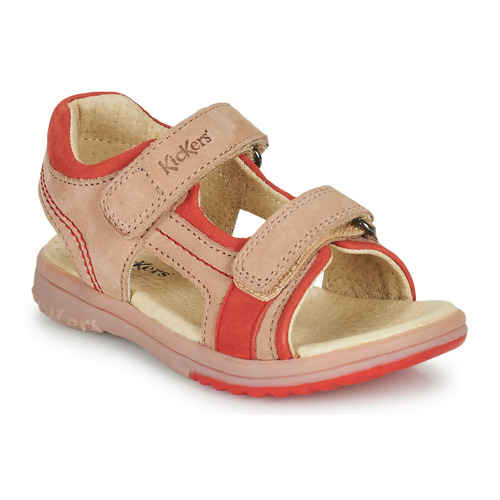 Schuhe Mädchen Sandalen / Sandaletten Kickers PLATINO Rosa