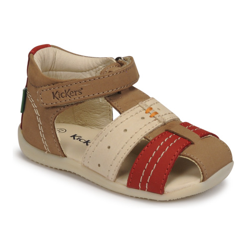 Schuhe Kinder Sandalen / Sandaletten Kickers BIGBAZAR-2 Braun / Beige / Bordeaux