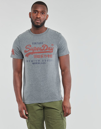 Kleidung Herren T-Shirts Superdry VINTAGE VL CLASSIC TEE Grau