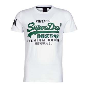 Kleidung Herren T-Shirts Superdry VL TEE Weiss