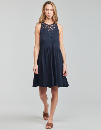 Superdry VINTAGE LACE RACER DRESS Weiss / silber / Navy