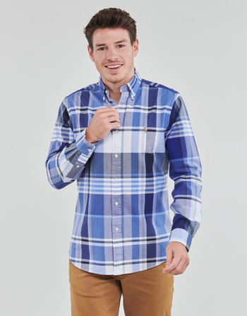 Kleidung Herren Langärmelige Hemden Polo Ralph Lauren Z216SC31 Blau