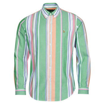 Kleidung Herren Langärmelige Hemden Polo Ralph Lauren Z216SC31 Multicolor / Grün / Pink