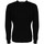 Kleidung Herren Pullover Les Hommes LHK108 647U | Round Neck Asymetric Sweater Schwarz