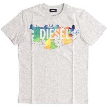 Kleidung Kinder T-Shirts & Poloshirts Diesel J00294 00YI9 TDOSKY-K963 GREY Grau