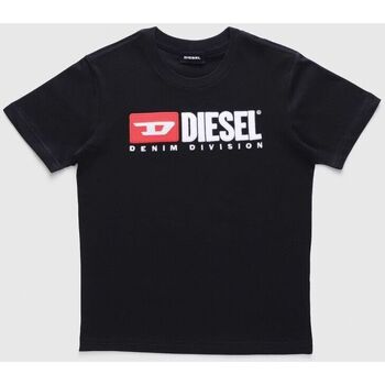 Kleidung Kinder T-Shirts & Poloshirts Diesel T-JUSTDIVISION 00J47V 00YI9-K900 BLACK Schwarz