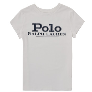 Kleidung Mädchen T-Shirts Polo Ralph Lauren CIMEZO Weiss