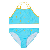 Kleidung Mädchen Badeanzug /Badeshorts Polo Ralph Lauren FRENCHIMO Blau