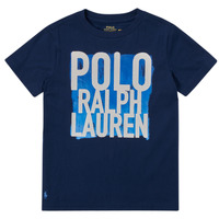 Kleidung Jungen T-Shirts Polo Ralph Lauren TITOUALO Marine