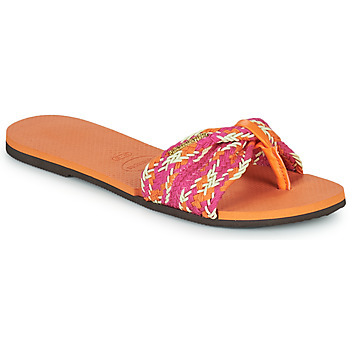 Schuhe Damen Zehensandalen Havaianas YOU ST TROPEZ MESH Pink / Orange