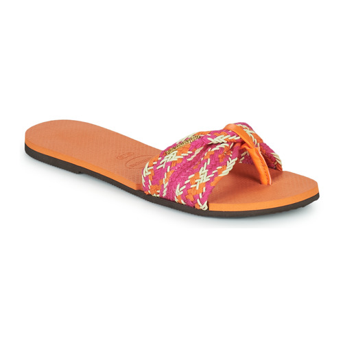 Schuhe Damen Zehensandalen Havaianas YOU ST TROPEZ MESH Pink / Orange