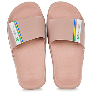 Schuhe Damen Zehensandalen Havaianas SLIDE BRASIL Pink