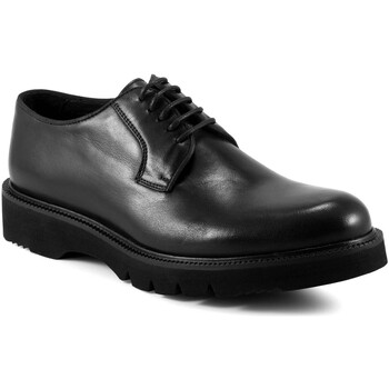Schuhe Herren Leinen-Pantoletten mit gefloch Exton 668 Schwarz