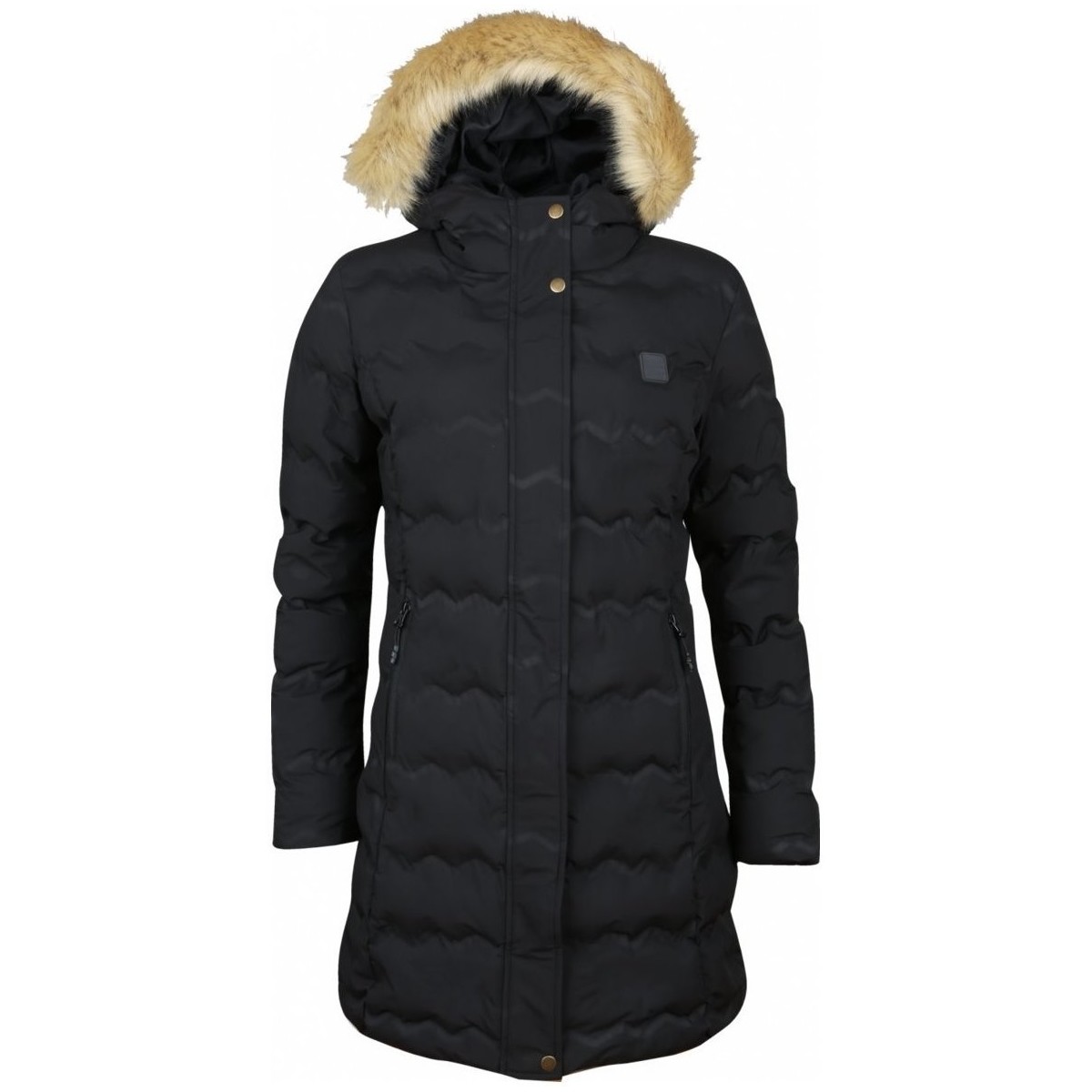 Kleidung Damen Jacken High Colorado Sport WINNIE-L, Lds. padded coat,sch 1082183 9000 Schwarz