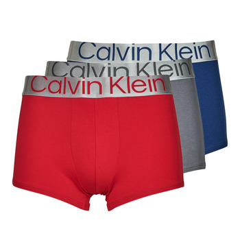 Unterwäsche Herren Boxer Calvin Klein Jeans TRUNK X3 Blau / Grau / Rot