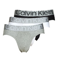 Unterwäsche Herren Slips Calvin Klein Jeans BRIEF X3 Schwarz / Grau / Weiss