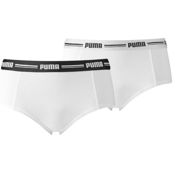 Unterwäsche Damen Damenslips Puma Mini Short 2 Pack Weiss