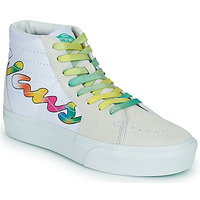 Schuhe Damen Sneaker High Vans SK8-Hi Platform 2.0 Weiss / Multifarben