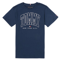 Kleidung Jungen T-Shirts Tommy Hilfiger AMIANSE Marine